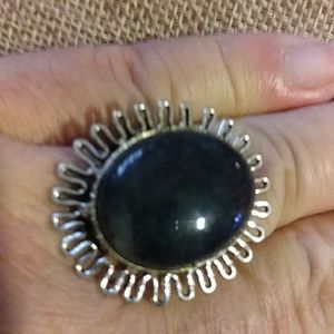 Nwt- scalloped Bali Sterling Agate ring size 8.5
